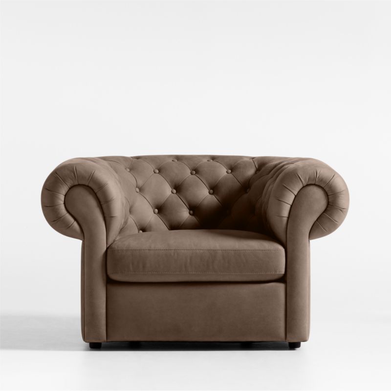 Gig Leather Chesterfield Chair by Leanne Ford - image 14 of 17