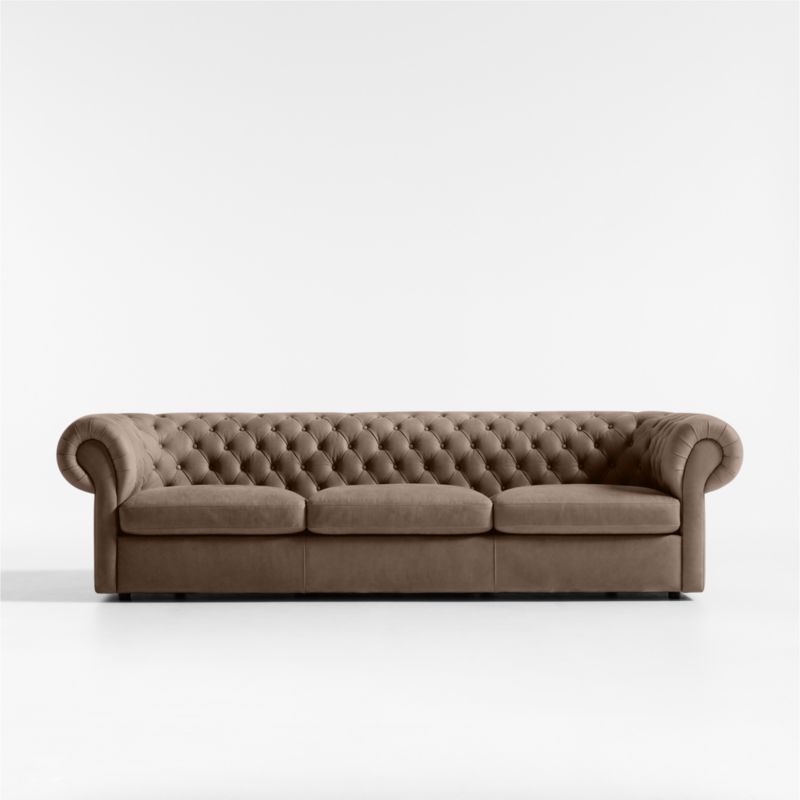 Gig Grande Leather Chesterfield Sofa 105" by Leanne Ford - image 0 of 16