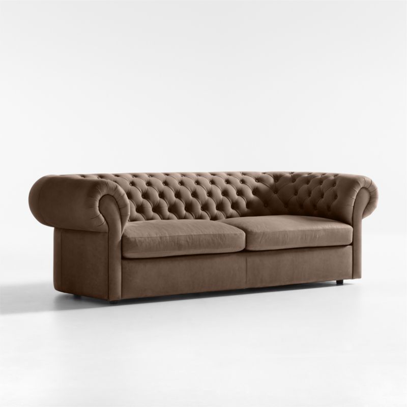 Gig Leather Chesterfield Sofa 90" by Leanne Ford - image 13 of 16