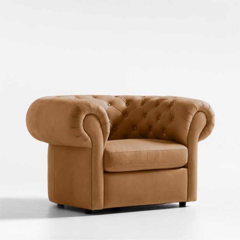 Gig Leather Chesterfield Chair by Leanne Ford - image 0 of 17