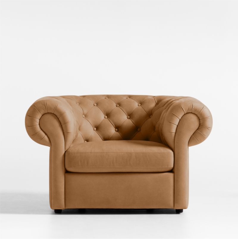 Gig Leather Chesterfield Chair by Leanne Ford - image 14 of 17