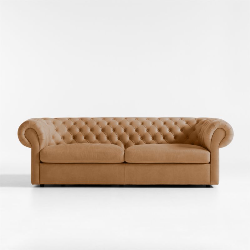 Gig Leather Chesterfield Sofa 90" by Leanne Ford - image 0 of 16