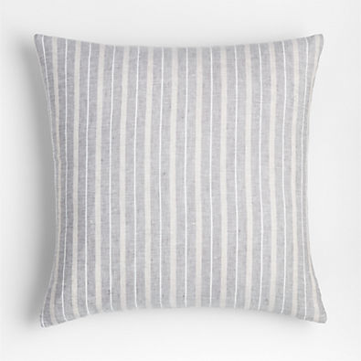 View Gil 23"x23" Stripe Throw Pillow with Feather Insert by Leanne Ford details