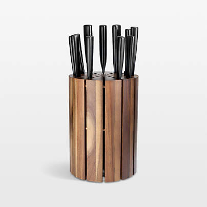 Schmidt Brothers ® Giotto Jet Black 12-Piece Acacia Block Set