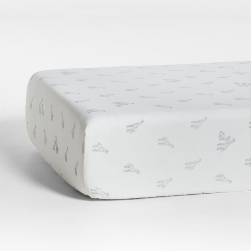 Supersoft Giraffe Organic Cotton Baby Crib Fitted Sheet