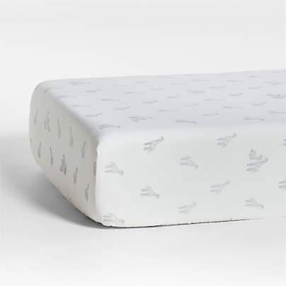 Supersoft Giraffe Organic Cotton Baby Crib Fitted Sheet