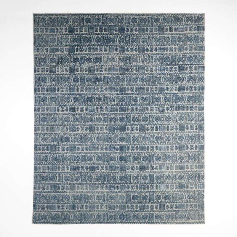 Girona Wool Blue Area Rug 8'x10' - image 2 of 8