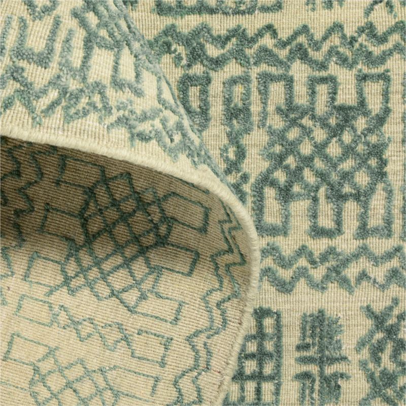 Girona Wool Green Rug Swatch 12"x18" - image 2 of 4