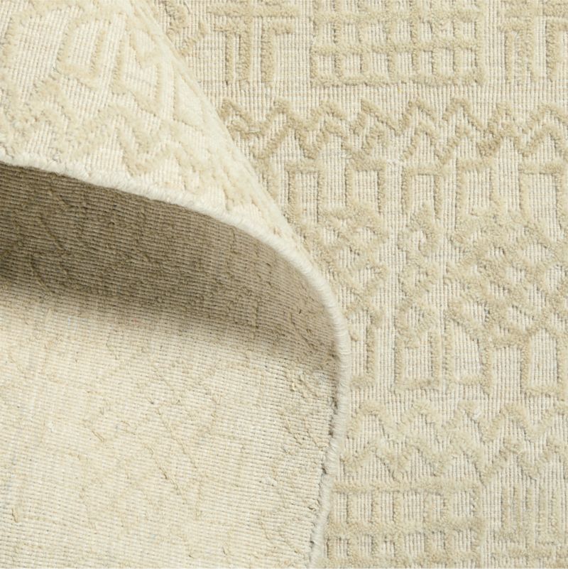 Girona Wool Ivory Rug Swatch 12"x18" - image 2 of 4