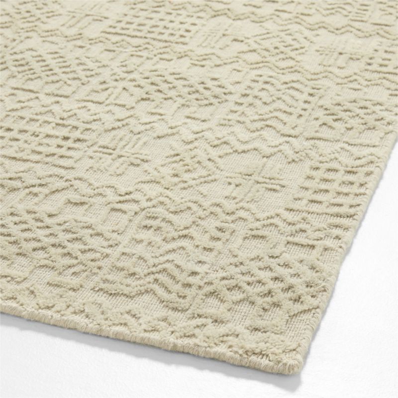 Girona Wool Ivory Rug Swatch 12"x18" - image 3 of 4