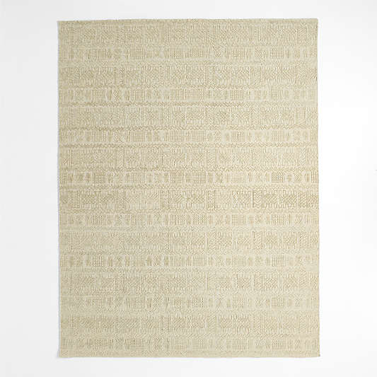 Girona Wool Ivory Area Rug 8'x10'