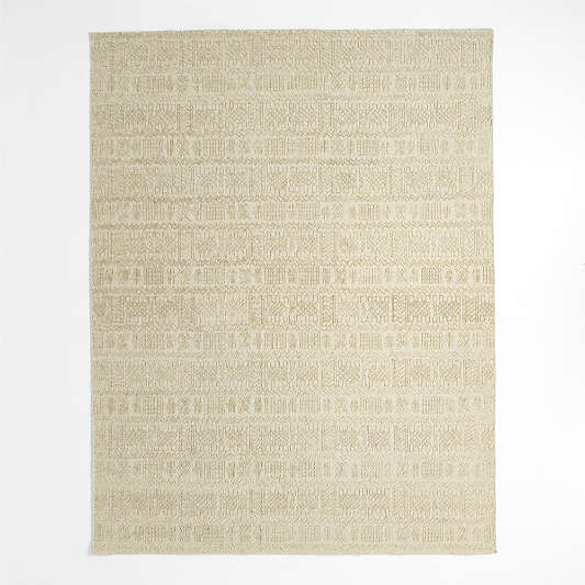 Girona Wool Handwoven Ivory Area Rug
