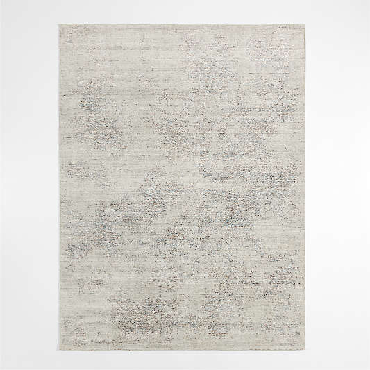 Giverny Wool and Viscose Hand-Knotted Natural Area Rug 10'x14'