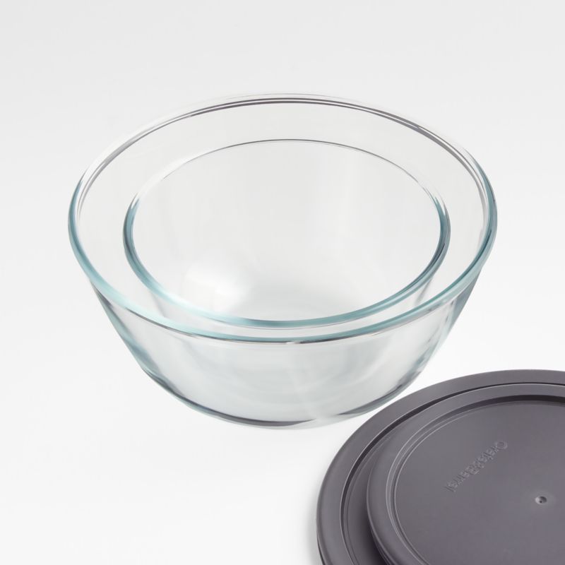 Kitchen Glass Bowls with Lids, Set of 2 - image 1 of 3