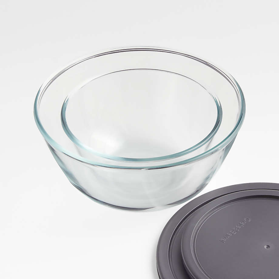Clear Glass Bowl with Lid + Reviews, Crate & Barrel
