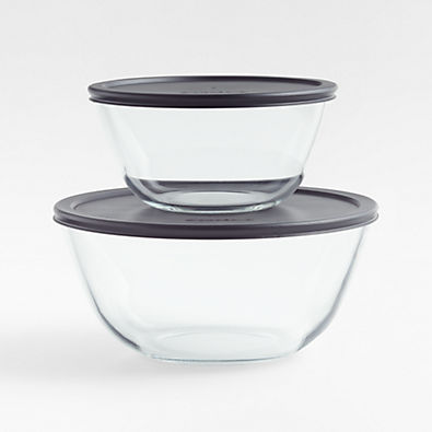 View Kitchen Glass Bowls with Lids, Set of 2 details