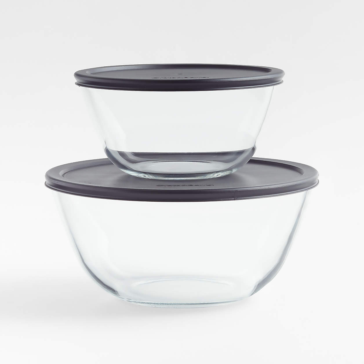 Kitchen Glass Bowls with Lids, Set of 2 + Reviews Crate & Barrel Canada