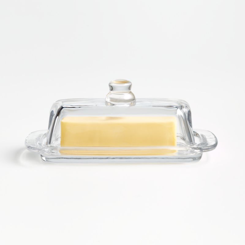 Glass Butter Dish + Reviews | Crate & Barrel