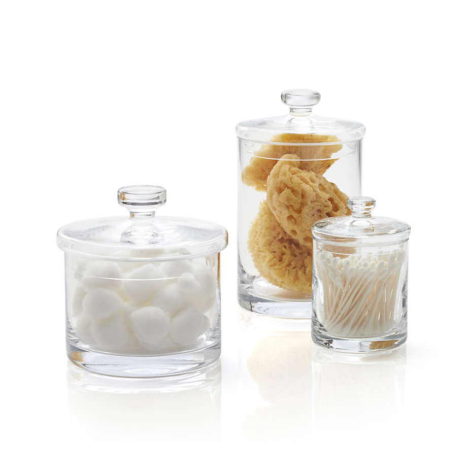 Renaissance Collection Large Glass Canister with Easy Grab Knob