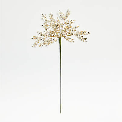 Glass Chip Gold Christmas Tree Pick
