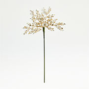 Glass Chip Gold Christmas Tree Pick, Set of 4