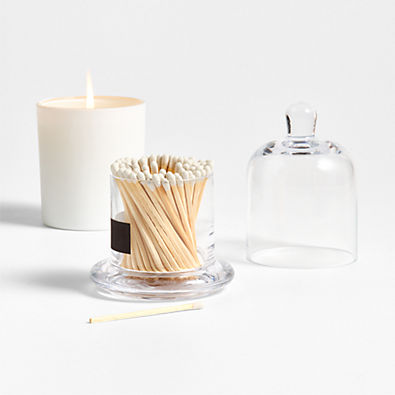 View Glass Cloche with Matches details