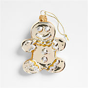 Glass Gingerbread Christmas Tree Ornament