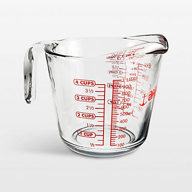 View Anchor Hocking Glass Measuring Cup, 4-Cup details