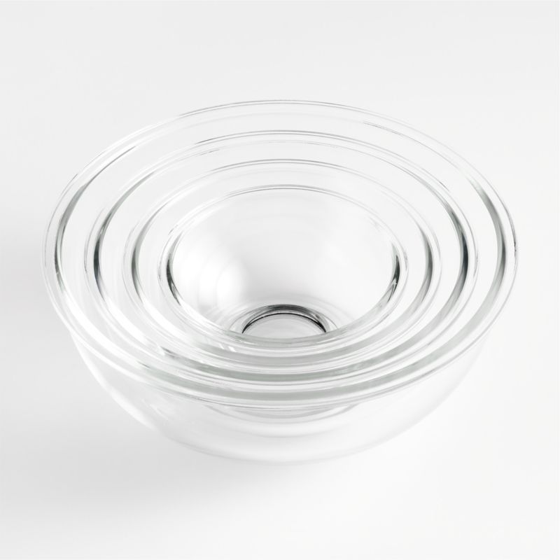 Nesting Glass Mixing Bowls, Set of 4