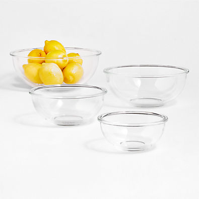 View Nesting Glass Mixing Bowls, Set of 4 details