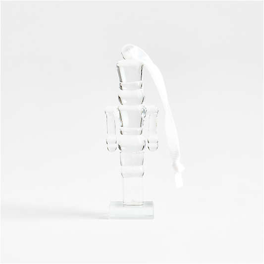 Glass Nutcracker Christmas Tree Ornament
