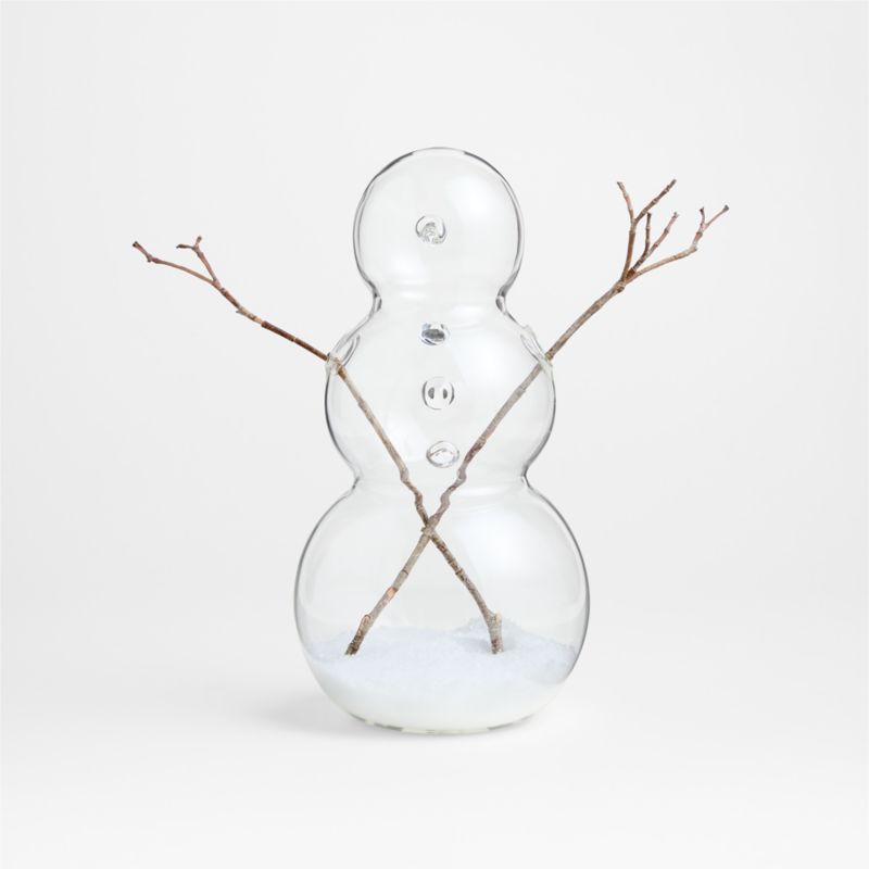 10" Glass Decorative Snowman - image 6 of 8