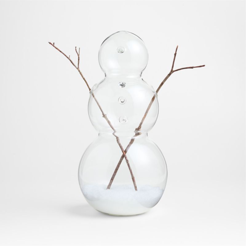 14" Glass Decorative Snowman - image 6 of 8