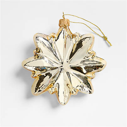 European Glass Star Christmas Tree Ornament