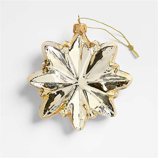European Glass Star Christmas Tree Ornament