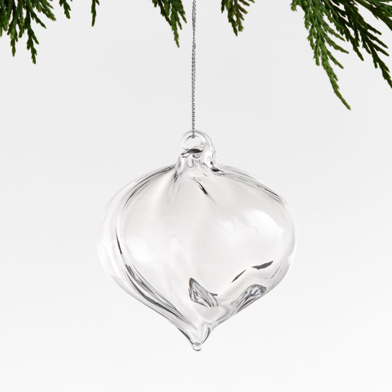 Glass Swirl Onion Christmas Ornament - image 0 of 2