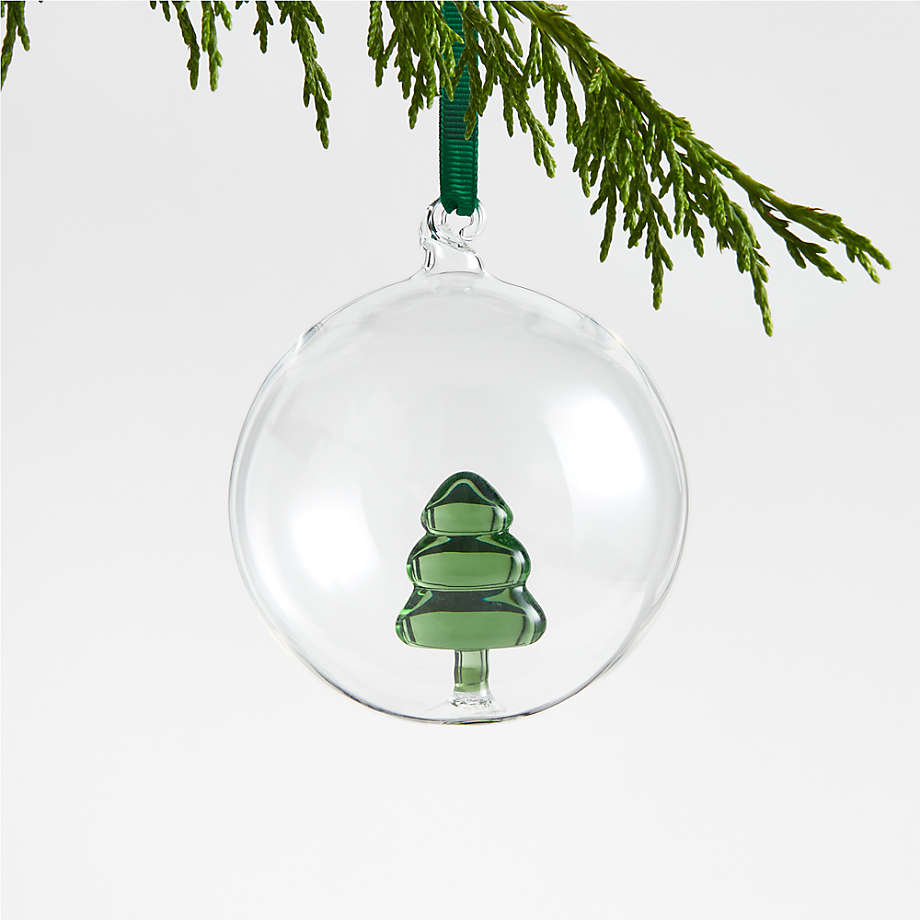 Glass Tree Christmas Ornament + Reviews | Crate & Barrel Canada