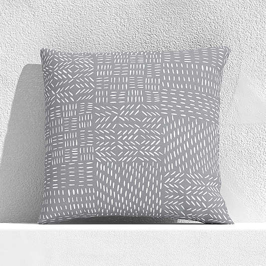 Global Marks Grey 20" Outdoor Pillow