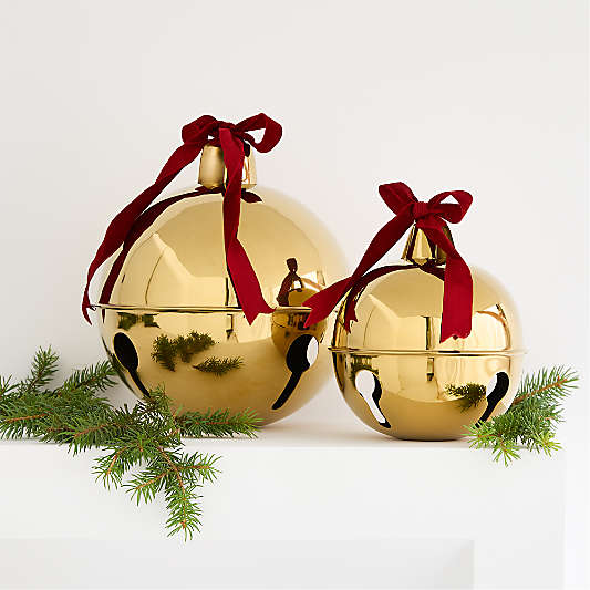 Decorative Gold Holiday Bells