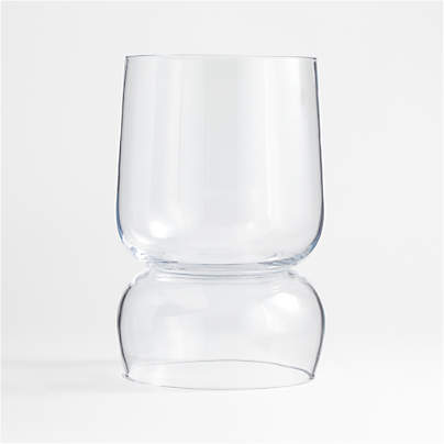 Glencoe Reversible Glass Hurricane Candle Holder 13"