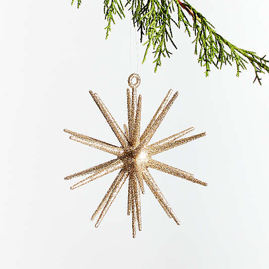 Gold Glitter 3D Star Christmas Tree Ornament