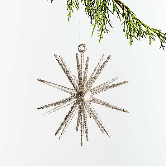 Silver Glitter 3D Star Christmas Tree Ornament