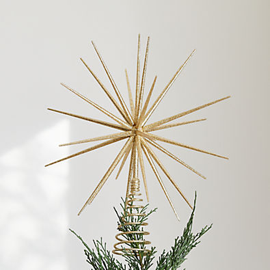 View Glitter Gold 3D Star Christmas Tree Topper details