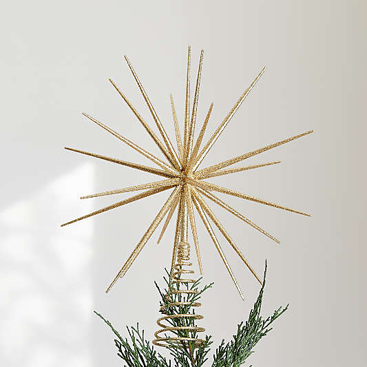 Glitter Gold 3D Star Christmas Tree Topper