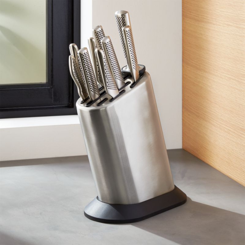 Global Classic 10-Piece Knife Block Set + Reviews | Crate & Barrel