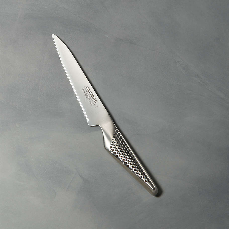 skepsis Troubled Utilgængelig Global Classic 6" Serrated Utility Knife + Reviews | Crate & Barrel