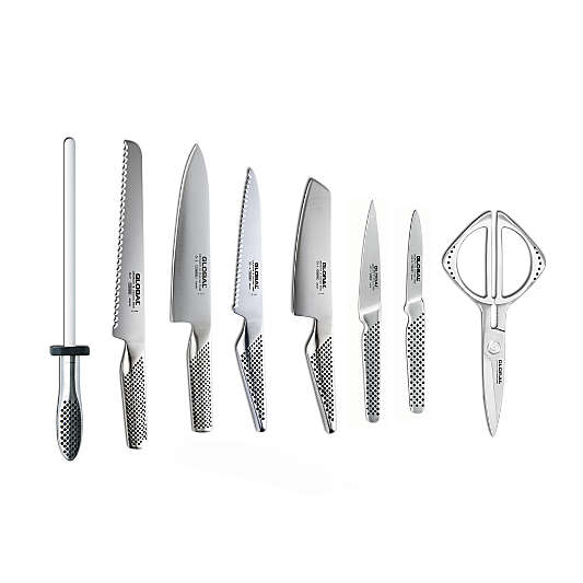 Global ® Classic Cutlery Takashi 9-Piece Knife Block Set