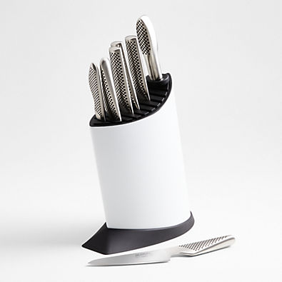 View Global Classic 8-Piece White Knife Block Set details