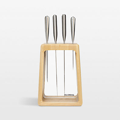 View Global ® Hashira Maple 5-Piece Knife Block Set details