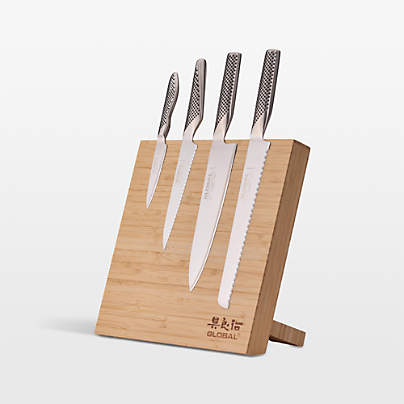 Global ® Bitoku Bamboo 5-Piece Classic Essentials Knife Set